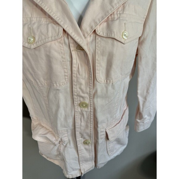 Ralph Lauren Pink Blue Denim Trucker Jacket Size MediumPolo Jeans Co Bsrbie Core - Picture 2 of 7